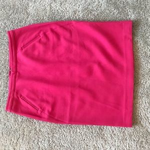 Hot pink pencil skirt
